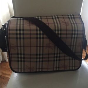 Burberry diaper bag